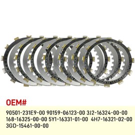 Clutch Kit Heavy Duty Springs Gasket & Oil Filter Compatible with Yamaha Warrior 350 1987-2004 Raptor 350 2004-2013 Big Bear 350 4x4 1987-1997 Big Bear 350 2x4 1996-1998 Kodiak 400 1993-1998