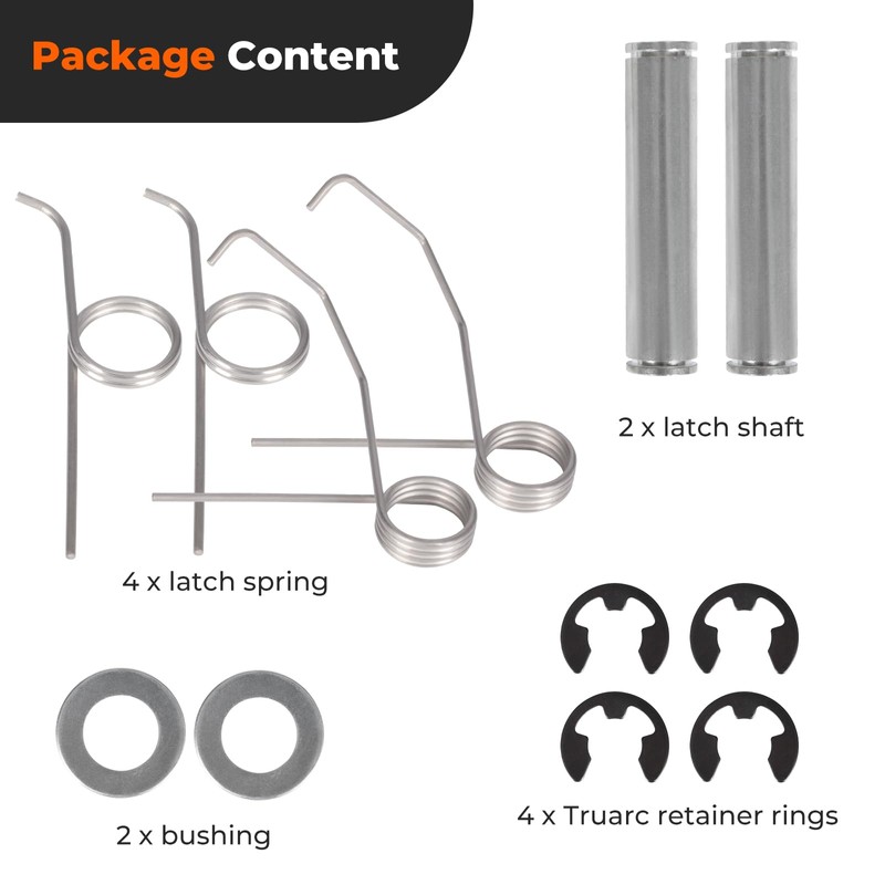 Atesilor 2 Set Latch Shaft Safety Spring Kit Fit for