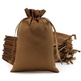 Tapleap - Bolsas de regalo de tela de satén, para el aula de niños, bodas, cumpleaños o fiestas de baby shower, día de la madre, joyas, 4 x 6 pulgadas con cordón para pequeñas empresas, 30 piezas