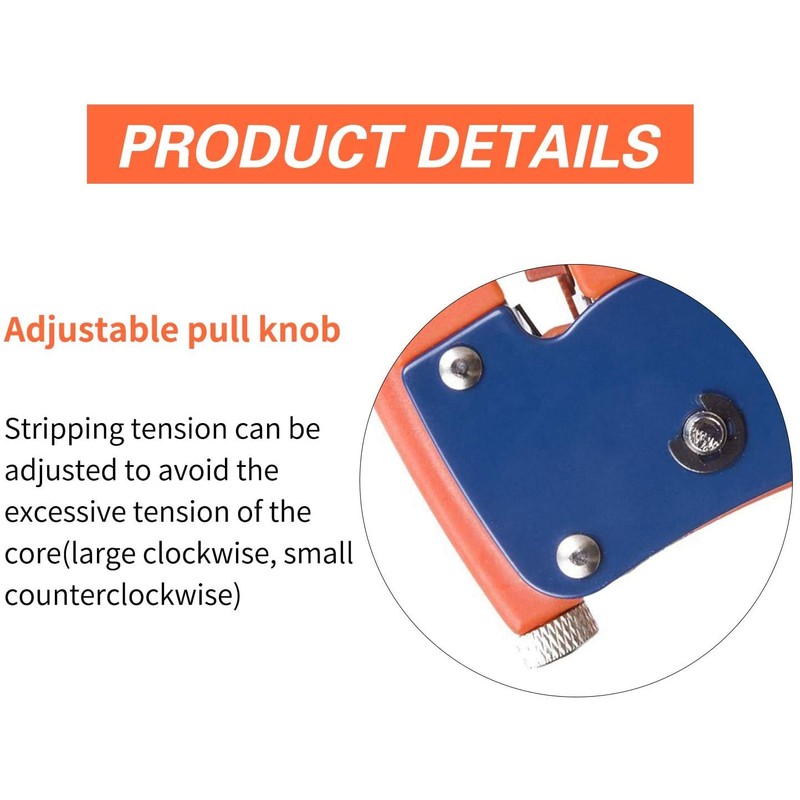 Automatic Wire Stripper and Cutter, Adjustable Insulated Cable Stripping Pliers