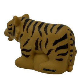 Fisher-Price Mattel Replacement Part Little People Zoo Animal Playset - CHD22~DKN66~Replacement Tiger Figure~Works Zoo Playset and Other Playsets, Orange, Black