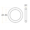 sourcing map Metric Nitrile Rubber O-Rings Seal 11 mm AD