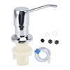 Sink Soap Dispenser Kit with Silicone Tube Stainless Steel Electroplating