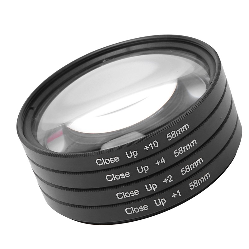 Optical Glass Macro Close Up +1 +2 +4 +10 Lens