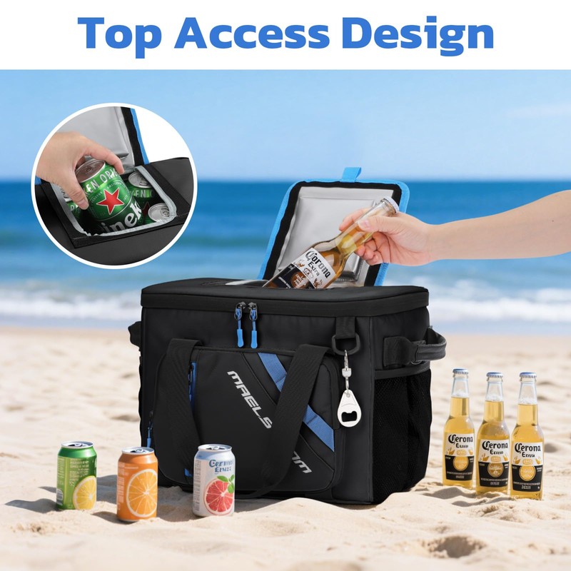 Maelstrom 30 Can Large Leakproof Soft Cooler Bag, Insulated Collapsible