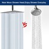 NearMoon Rain Shower Head With Shower Arm, Ceiling Mount Square