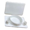 E.H.C. Plastic Hinge Hole Cover Plugs, Snow White, 10 Count,