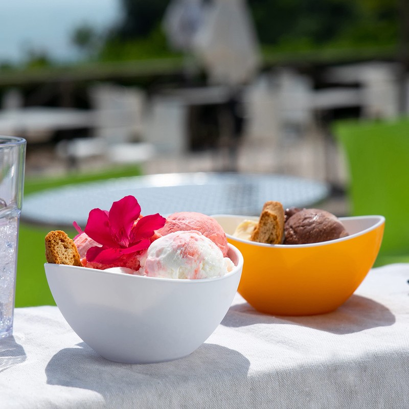 omada Design Set of 3 Plastic Bowls, Two-Tone, 40 cl,