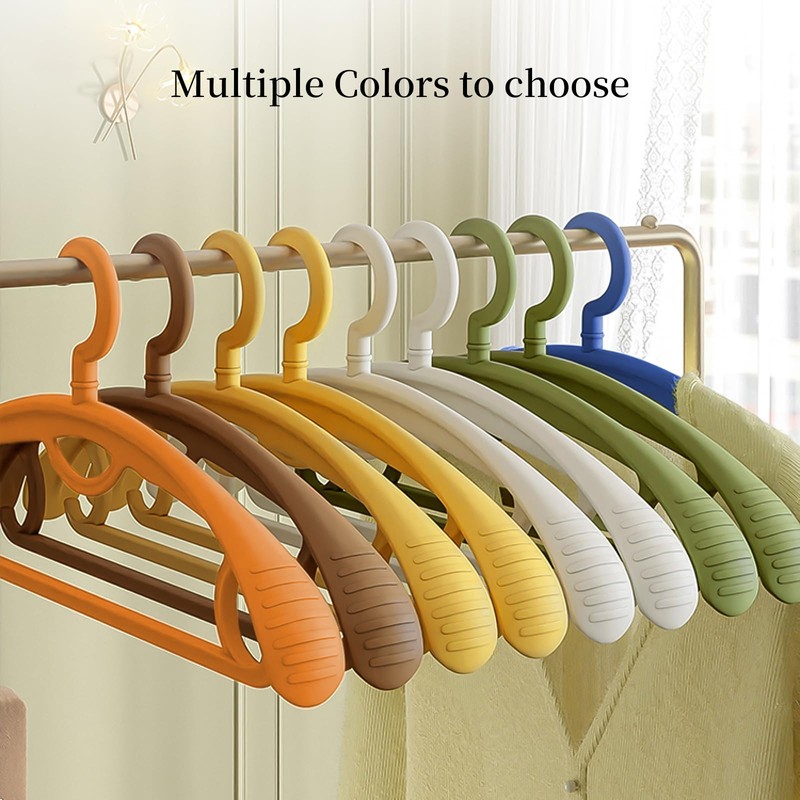 Plastic Clothes Hanger, Extra Thick Plastic Wide Shoulder Adult 360