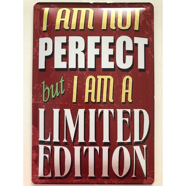 Tin Sign 20 x 30 cm Curved I Am Not