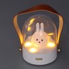 Portable Music Night Light Bedroom Desktop Cute Cartoon Lamp Three