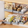 Delamu 3 Pack Pull Out Cabinet Organizer, 15.7" Deep Pull