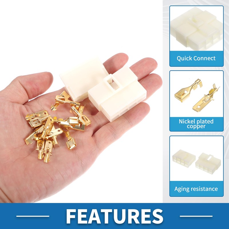 A ABSOPRO 8 Pin Car Electrical Wire Connector Plug Kits