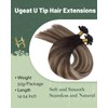 Ugeat Human Hair Extensions U Tip Balayage Remy K Tip