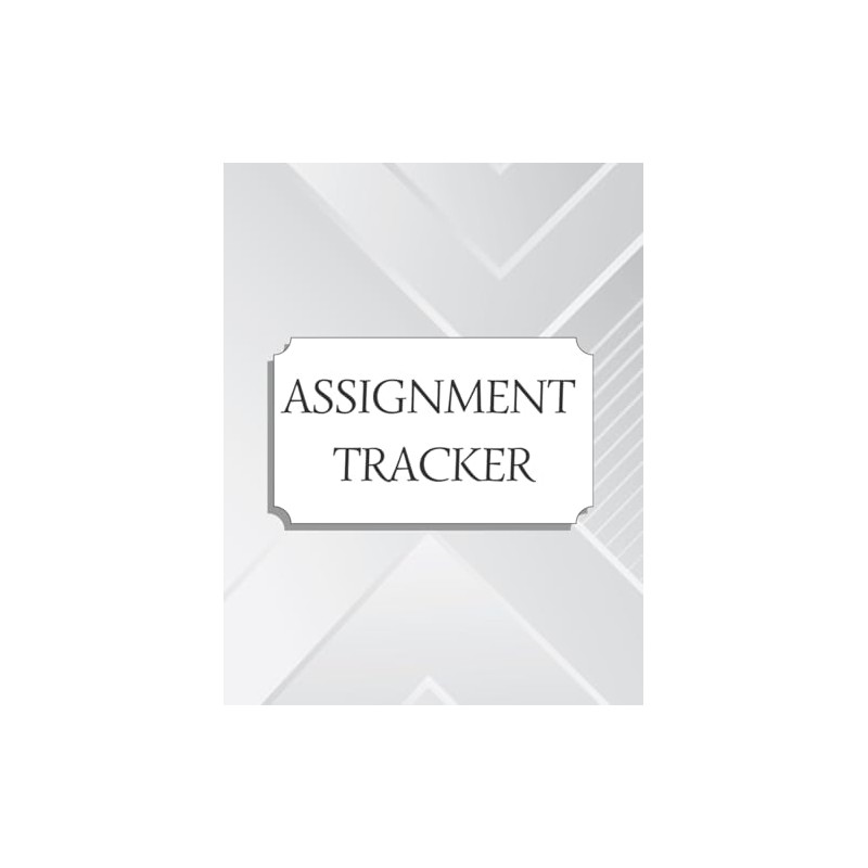 Assignment Tracker: Homework assignment planner notebook for elementary, middle school,