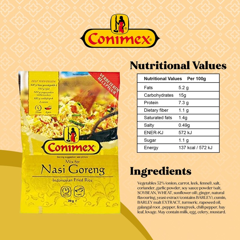 Conimex Nasi Goreng Mix - (3-Packs) - Indonesian Fried Rice
