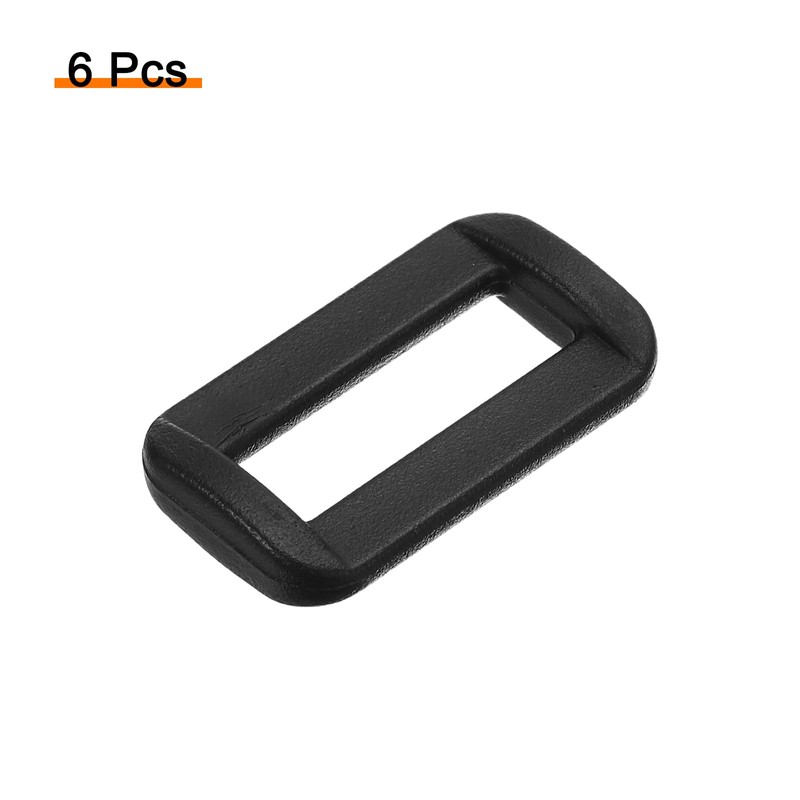 QUARKZMAN Pack of 6 Plastic Rectangular Ring, 3/4 Inch Webbing