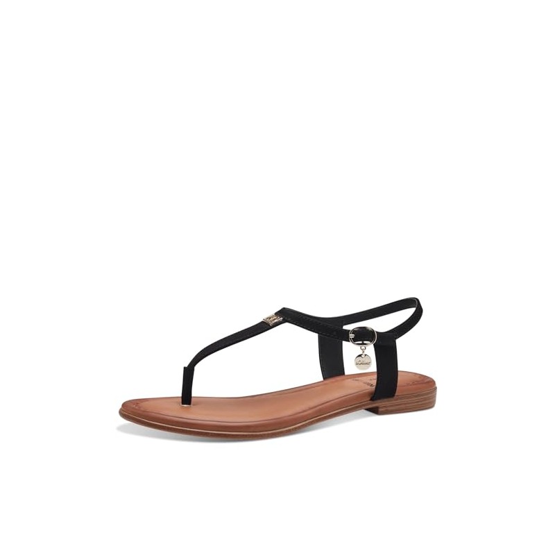 s.Oliver Women's Vegan Toe Separator with Adjustable Strap, black