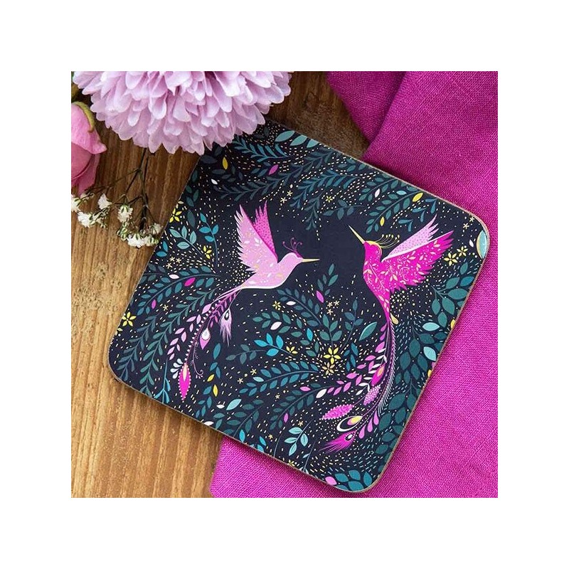 Sara Miller India Collection Hummingbird Paradise Coasters Set of 4