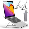 Laptop Stand, Foldable, Ergonomic, 6 Levels of Height & Angle Adjustment, Computer Stand, Laptop Stand, Relieves Back Pain, Stiff Back Pain, Stiff Shoulders, Anti-Slip, PC Stand, Laptop Stand, Posture