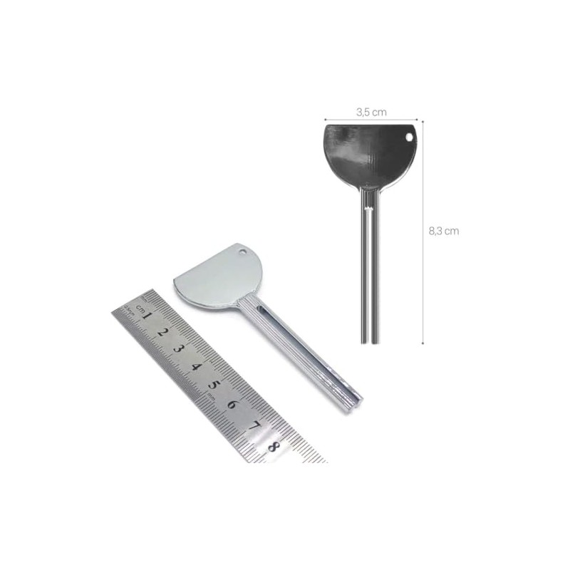 2PCS Stainless Steels Metal Tube Squeezer Keys Tube Squeezer Tool,