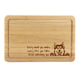 Husky Chopping Board, Dog Lover Kitchen Gift, Funny Cutting Board, Fun Present For Husky Fan