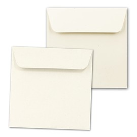 ARTOZ Greenline Series Square Envelopes 16 x 16 cm with Peel and Seal Strips Tortilla Cream Eggshell Pack of 15