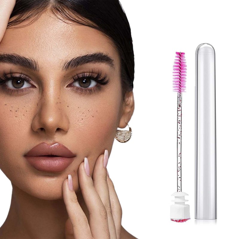 30 Pcs Eye Lash Brush, Mascara Spoolies Empty Mascara Tube