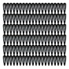 120 Pack 2 Inch Black Color Barrettes Women Metal Snap