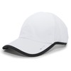 Pacific Headwear Standard Lite Series Active Hook-and-Loop Adjustable Cap, White/Black