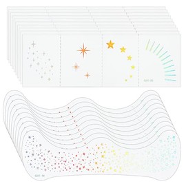 20Pcs Holographic Glitter Freckles Rave Accessories, Rainbow Freckles Glitter Tattoos, Rainbow-Freckles Face Tattoo Pride Accessories for Rave Party, Music Festival, Gathering