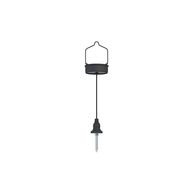 Twinkya Black Moroccan Hanging Solar Lights Electronic Accessories (Black, Top)
