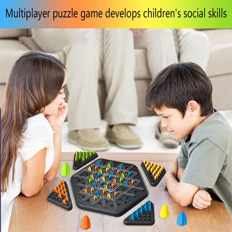 Game Rubber Bands, Multiplayer Game with Rubber Bands Triangle, Chains