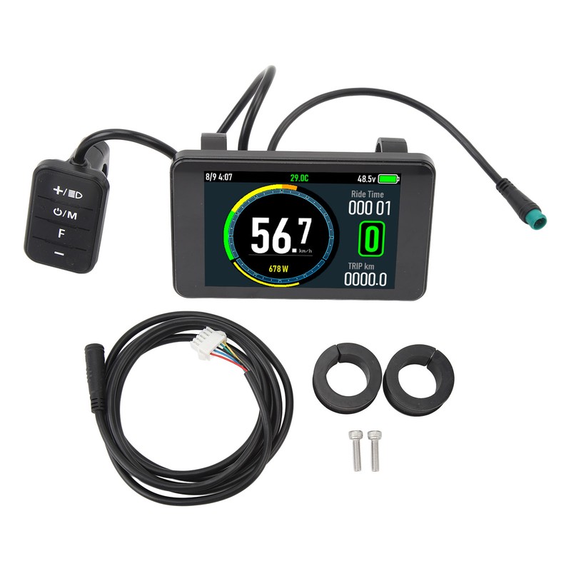 Electric Bicycle T8 LCD Display Colorful Screen 24V 36V 48V