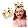 DAS 6 Coronas Rey Príncipe Dorada Plástico Boda Batucada Fiesta