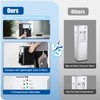 Desktop Water Cooler Dispenser 1-5 Gallon, Top Loading Electric Hot