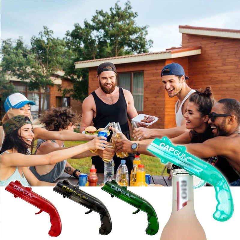 Clear Frosted Bottle Cap Shooter Gun – Fun Bottle Opener