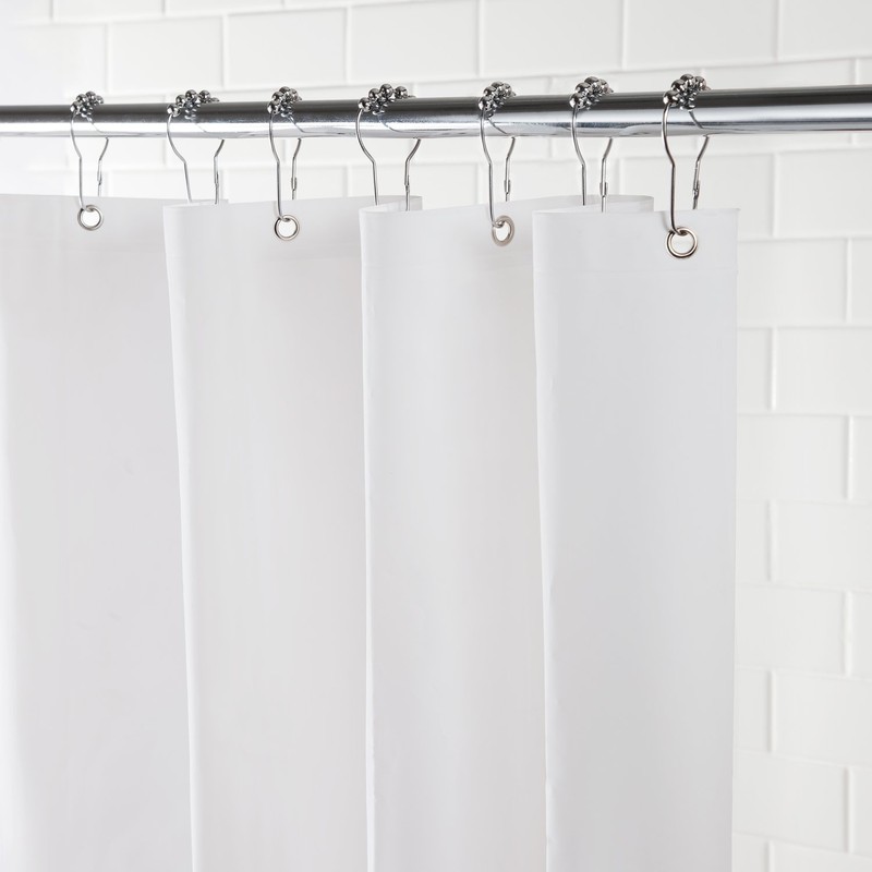 Kenney Heavyweight Mildew-Resistant PEVA Shower Curtain Liner, 70" W x