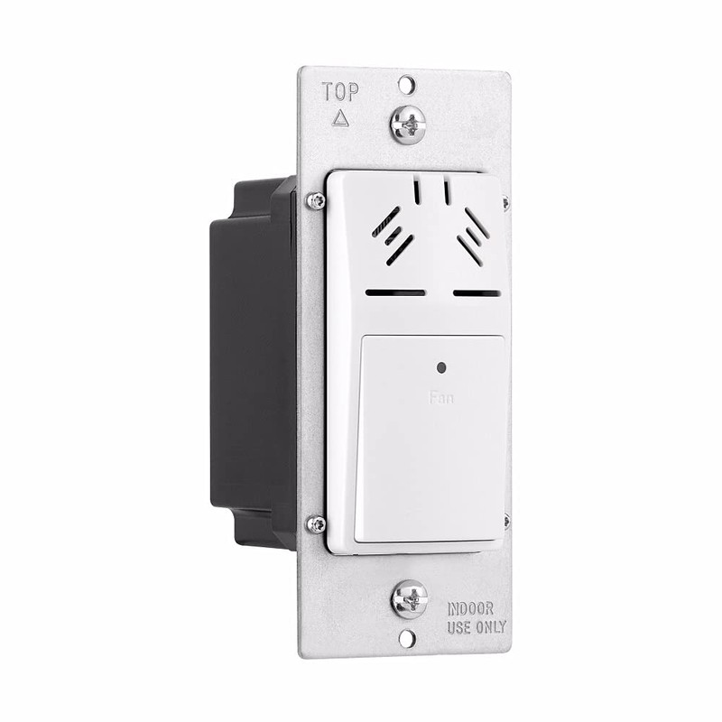 Eaton HDFS3P1-W-L Humidity Sensor and Bath Fan Control Single Pole,