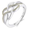 YL Celtic Knot Rings 925 Sterling Silver Twisted Knot Ring