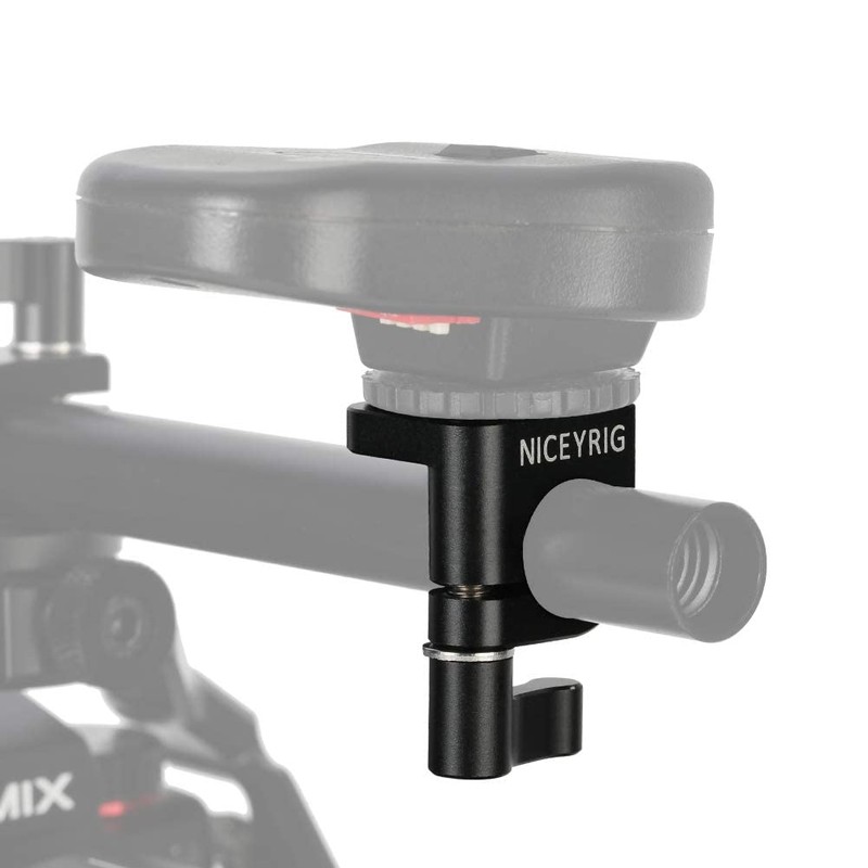 NICEYRIG 15mm Rod Clamp with Cold Shoe Adapter Monitor Mount