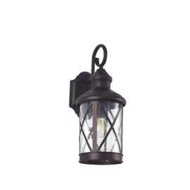 Radiance Goods Transitional 1 Light Rubbed Bronze Outdoor Wall Sconce 16" Height