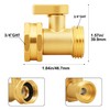 SIGURANTA Garden Hose Shut Off Valve, 3/4 Inch Solid Brass