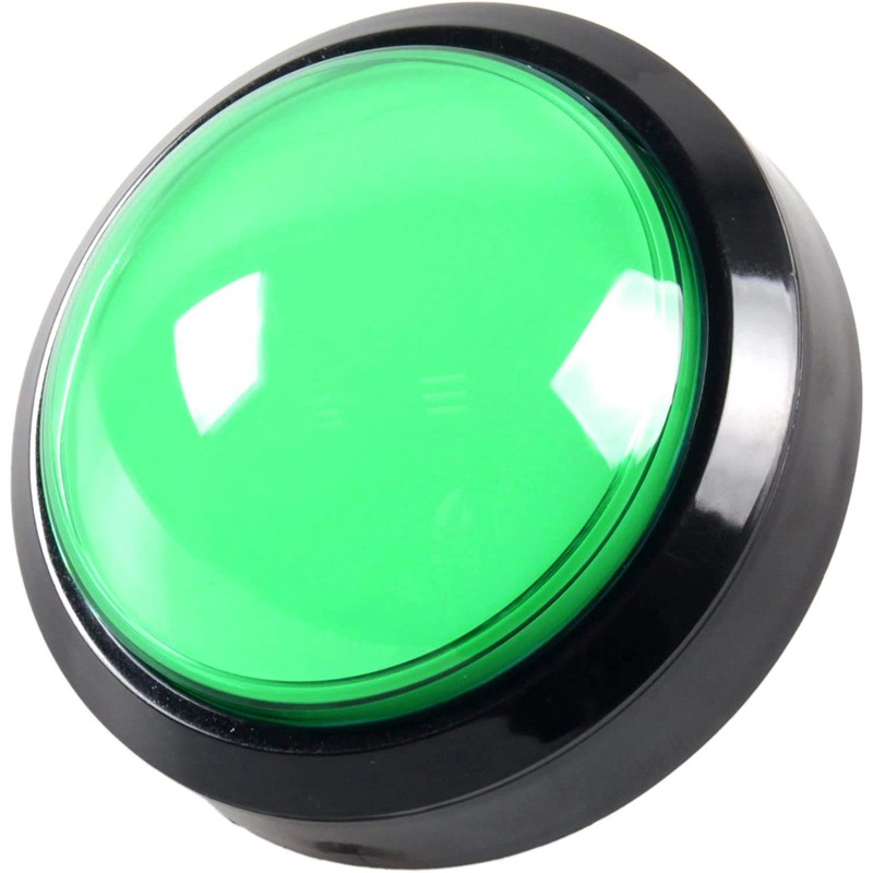 EG STARTS 5 Pcs/lot Arcade Buttons LED 100mm Big Dome