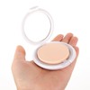TEHAUX 2pcs Round Makeup Foundation Box with Soft Puff Portable