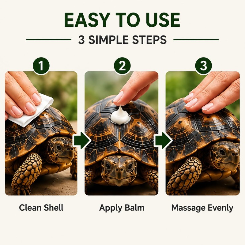 TARANDUS Reptile Shell Balm, Turtle Shell Care Conditioner for Tortoise,