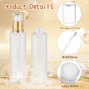 8 Pcs 120ml/4oz Frosted Glass Bottles Refillable Pump Dispenser Jar