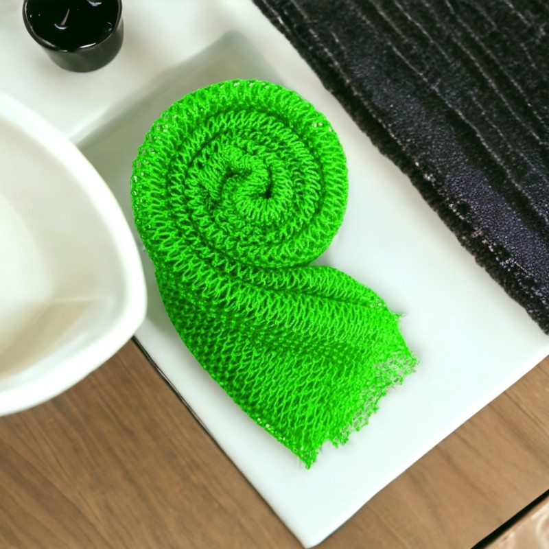 Sarhaana African Shower Net Djampe Sponge Scrub Glove Flower XL