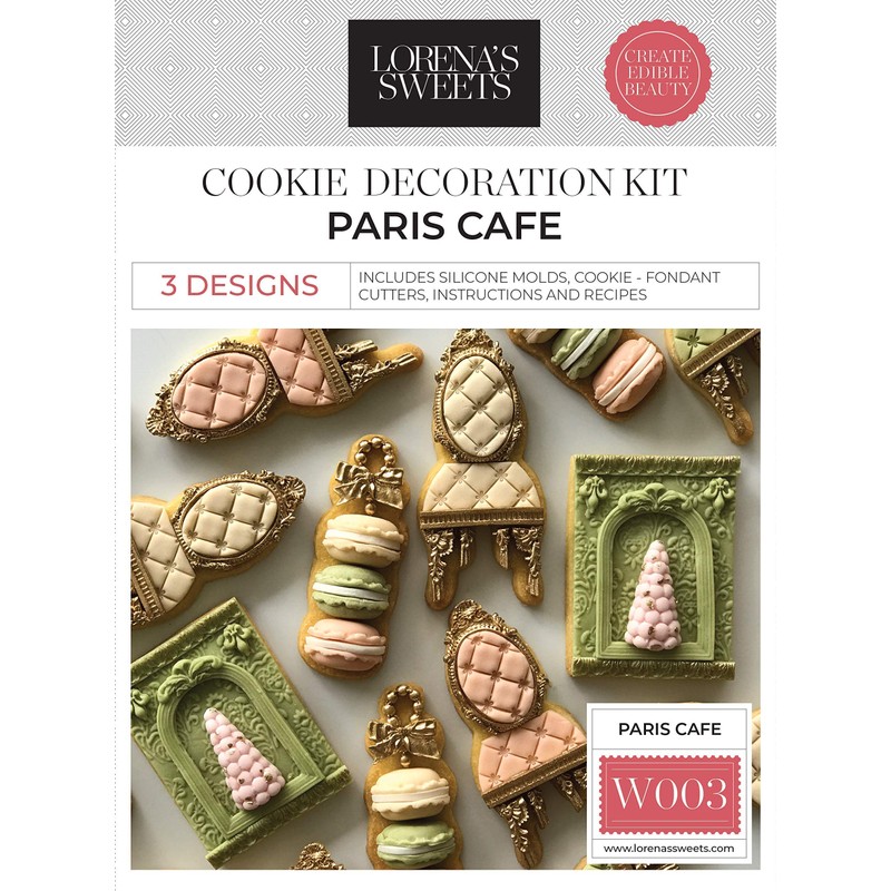 Lorena's Sweets Cookie Decoration Kit Paris Cafe