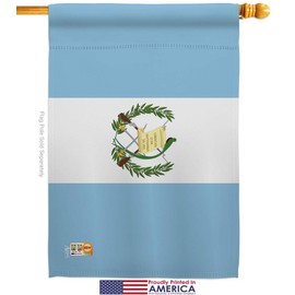 Nationality Guatemala Garden House Flags Kit Regional Nation International World Country Particular Area Small Decorative Gift Yard Banner Made in USA 28 X 40